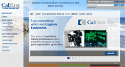 Desktop Screenshot of calfirst.com